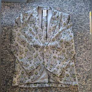 NWT Disney Haunted Mansion Glow In The Dark Blazer Size Small
